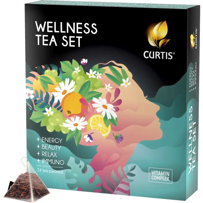 Чай Curtis WELLNESS TEA SET ассорти (пирамидка) 1,7 г*24 пак-0