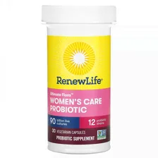 Renew Life, Women's Wellness, пробиотик для женского здоровья, 90 млрд КОЕ, 30 вегетарианских капсул
