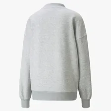 PUMA - female - Толстовка Wellness Club Crew Neck Women' Sweatshirt – Light Gray Heather –, Зеленый