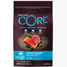 Сухой корм для средних и крупных пород собак Wellness Core с лососем и тунцом 10 кг
