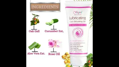Vigini Lubricant Water Based Intimate Best Lube + 2 in 1 Hot Play & Massage Gel Men Women Anal Use