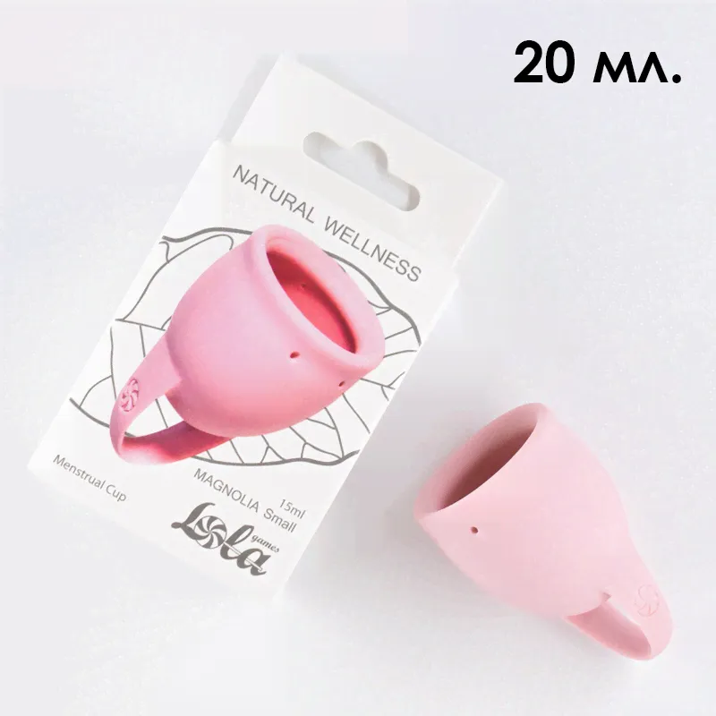 Менструальная чаша Lola Games Natural Wellness, 20 мл. розовый-0
