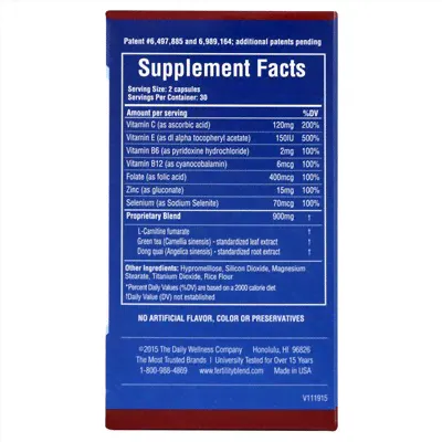 Daily Wellness Company, Ferility Blend, для мужчин, 60 растительных капсул-2