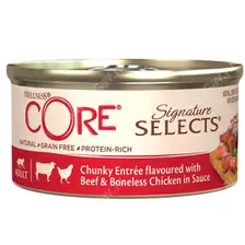 Консервы для кошек Wellness Core Signature Selects из говядины с курицей (кусочки в соусе)