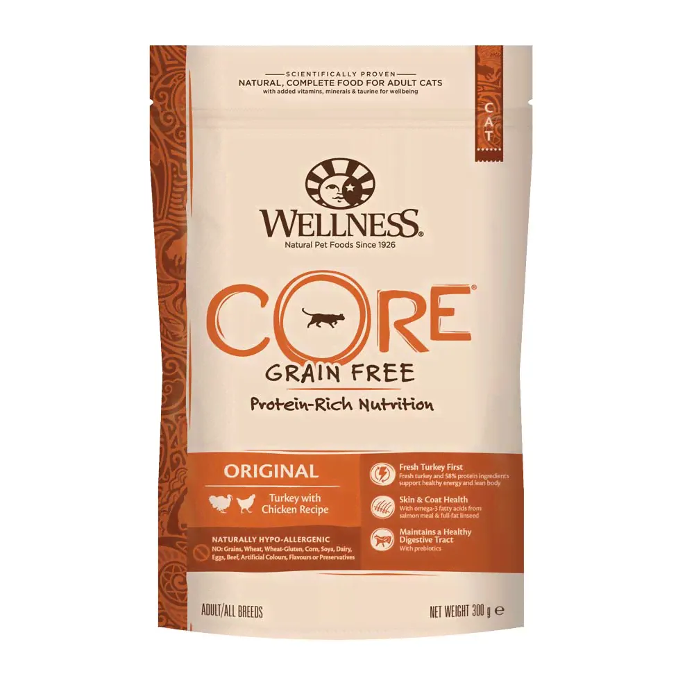 Wellness core Original беззерновой сухой корм для взрослых кошек-0